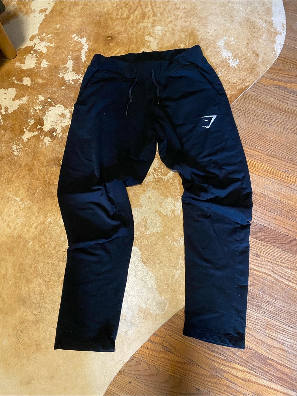 Gymshark Black Men’s Joggers with Reflective Logo
